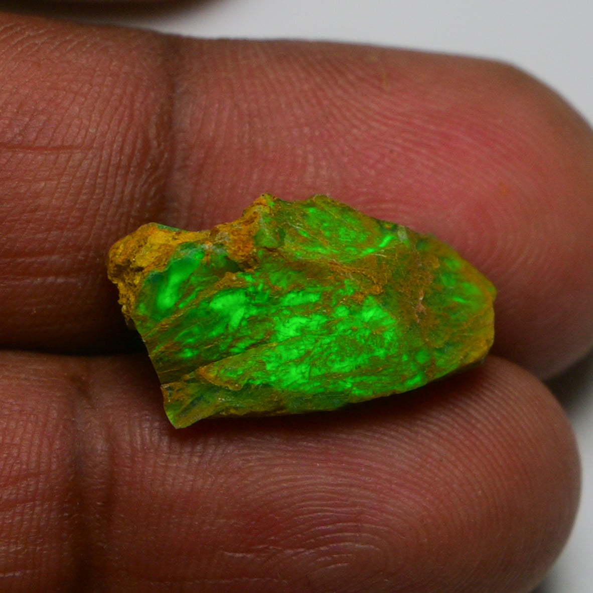Rare Green Opal 6.95 Carats | Natural Green Ethiopian Opal Rough - Ready for Cutting & Jewelry!