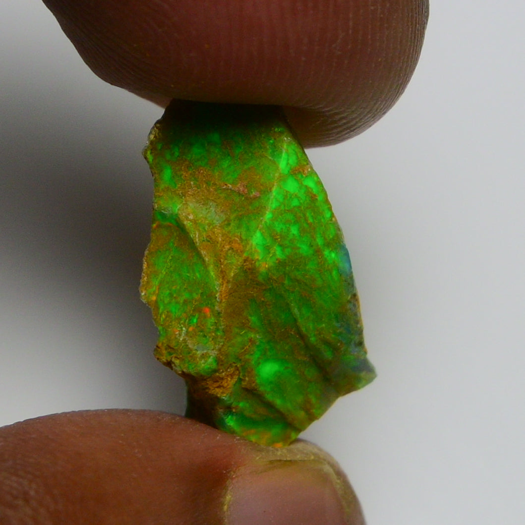 Rare Green Opal 6.95 Carats | Natural Green Ethiopian Opal Rough - Ready for Cutting & Jewelry!