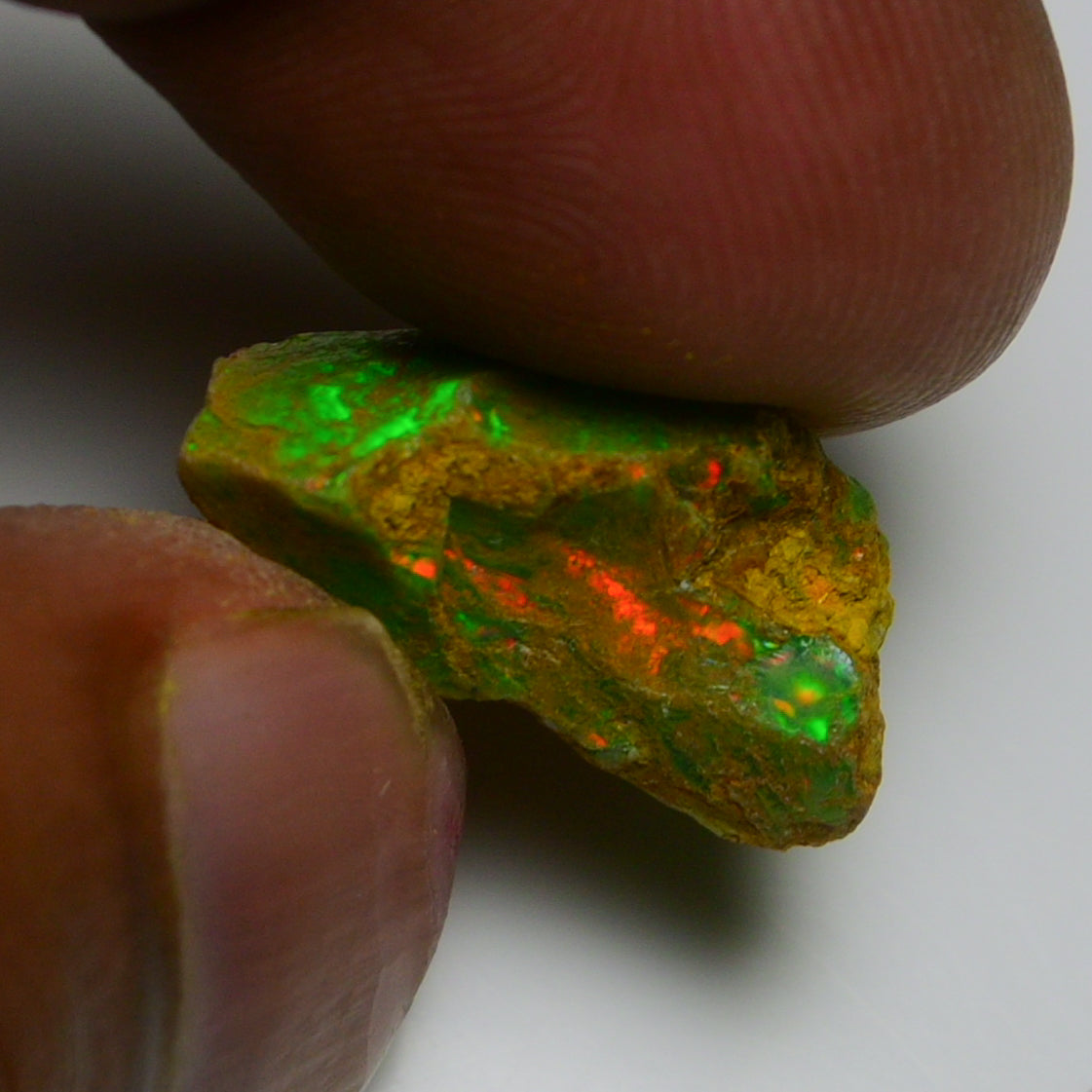 Rare Green Opal 6.95 Carats | Natural Green Ethiopian Opal Rough - Ready for Cutting & Jewelry!