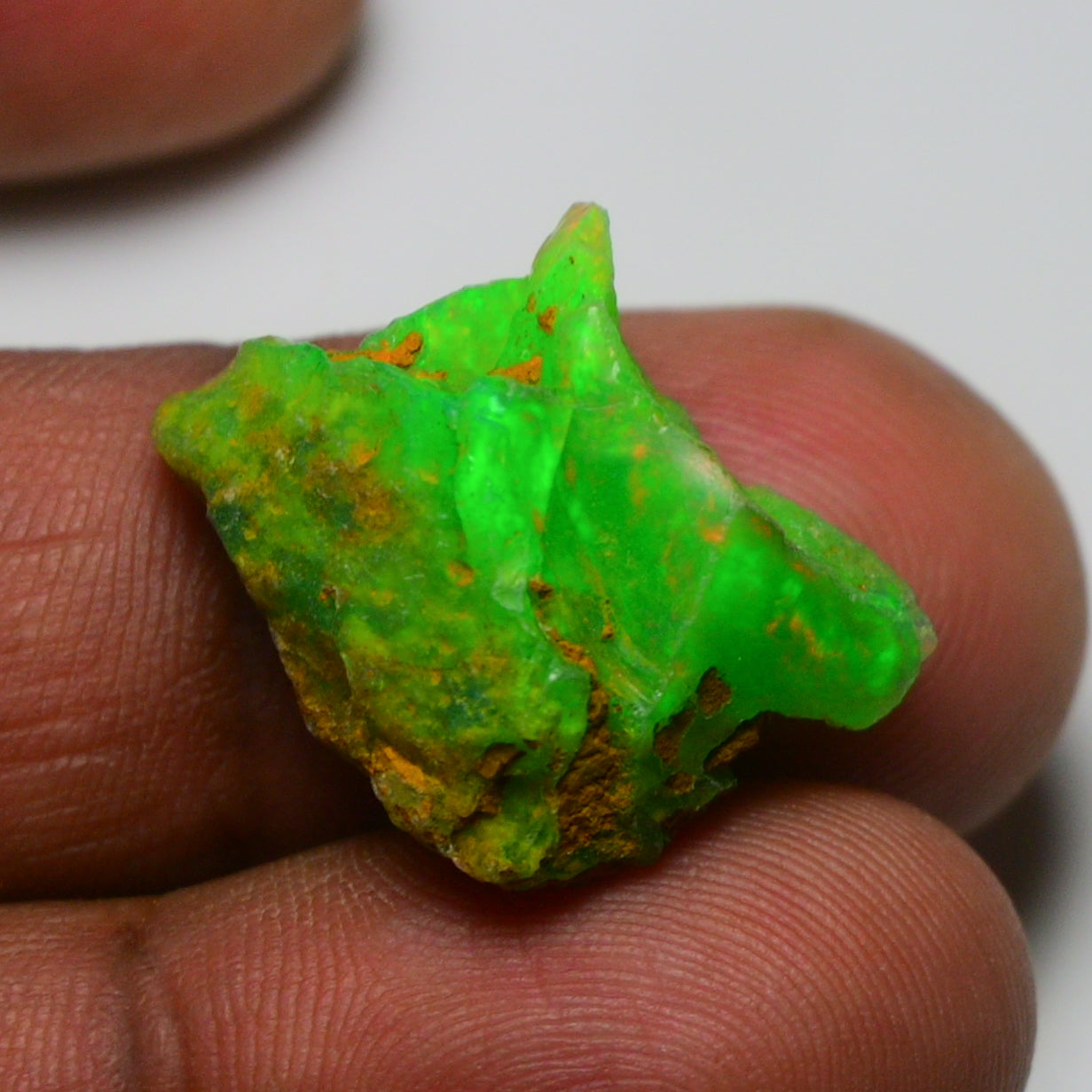 Rare Green Opal 12.45 Carats | Natural Green Ethiopian Opal Rough - Ready for Cutting & Jewelry!