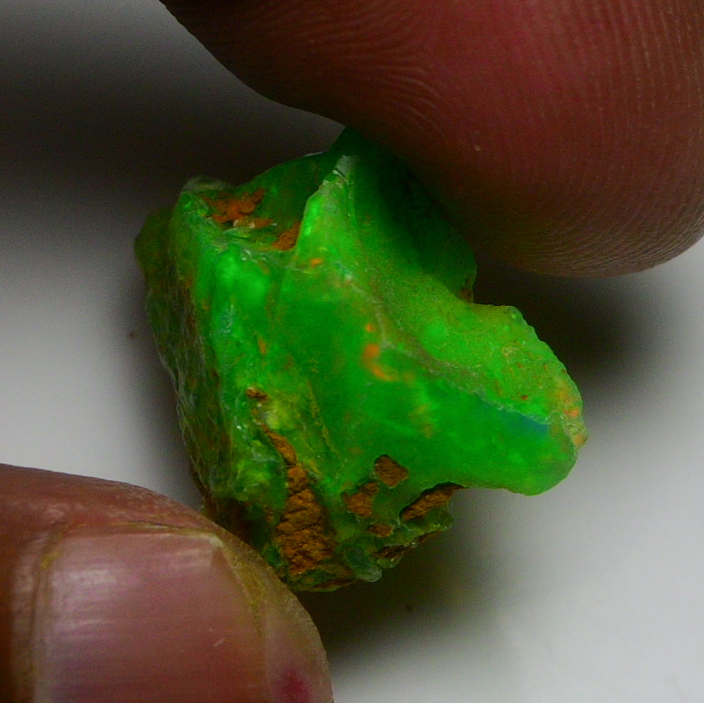 Rare Green Opal 12.45 Carats | Natural Green Ethiopian Opal Rough - Ready for Cutting & Jewelry!