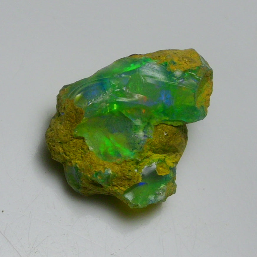 Rare Green Opal 7.80 Carats | Natural Green Ethiopian Opal Rough - Ready for Cutting & Jewelry!