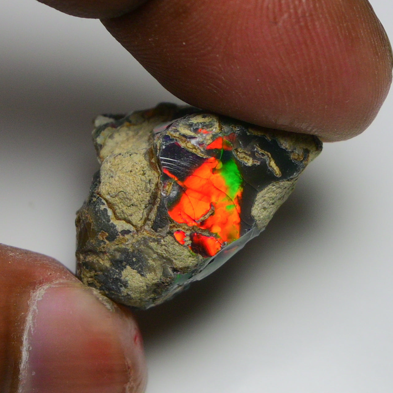 Rare Black Opal 29.30 Carats | Natural Black Ethiopian Opal Rough - Ready for Cutting & Jewelry!