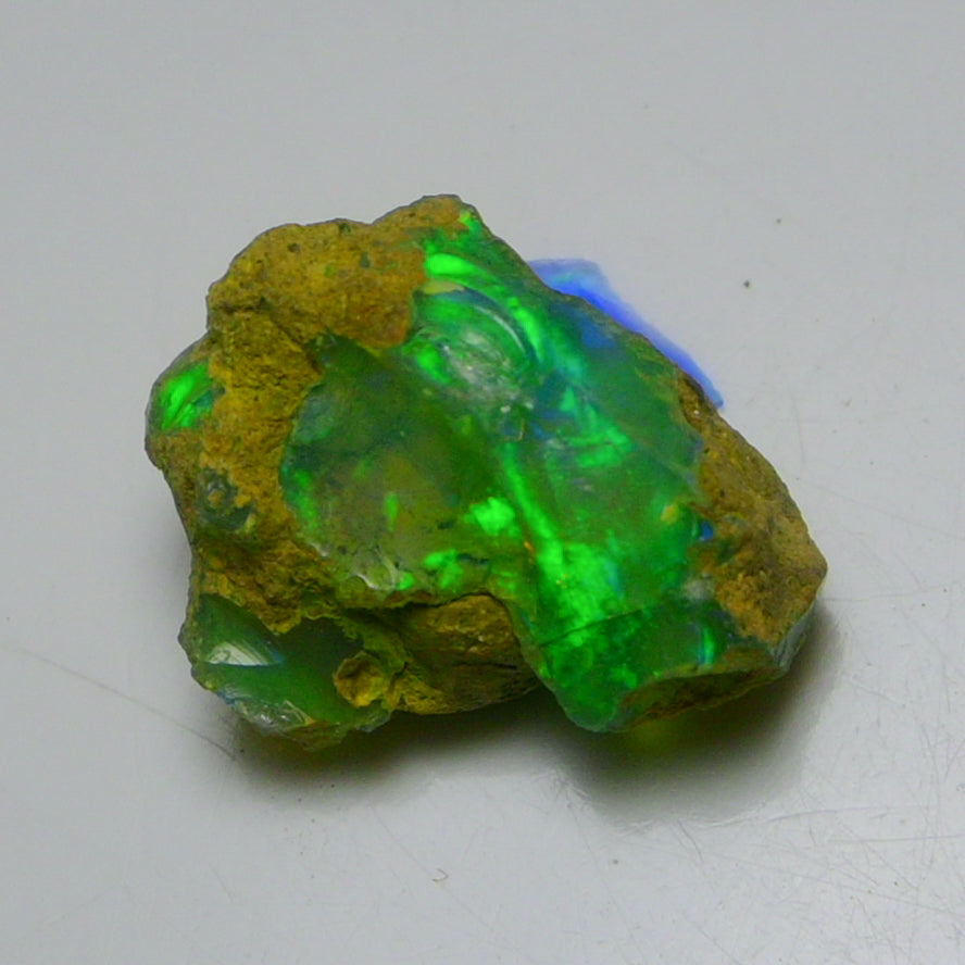 Rare Green Opal 7.80 Carats | Natural Green Ethiopian Opal Rough - Ready for Cutting & Jewelry!