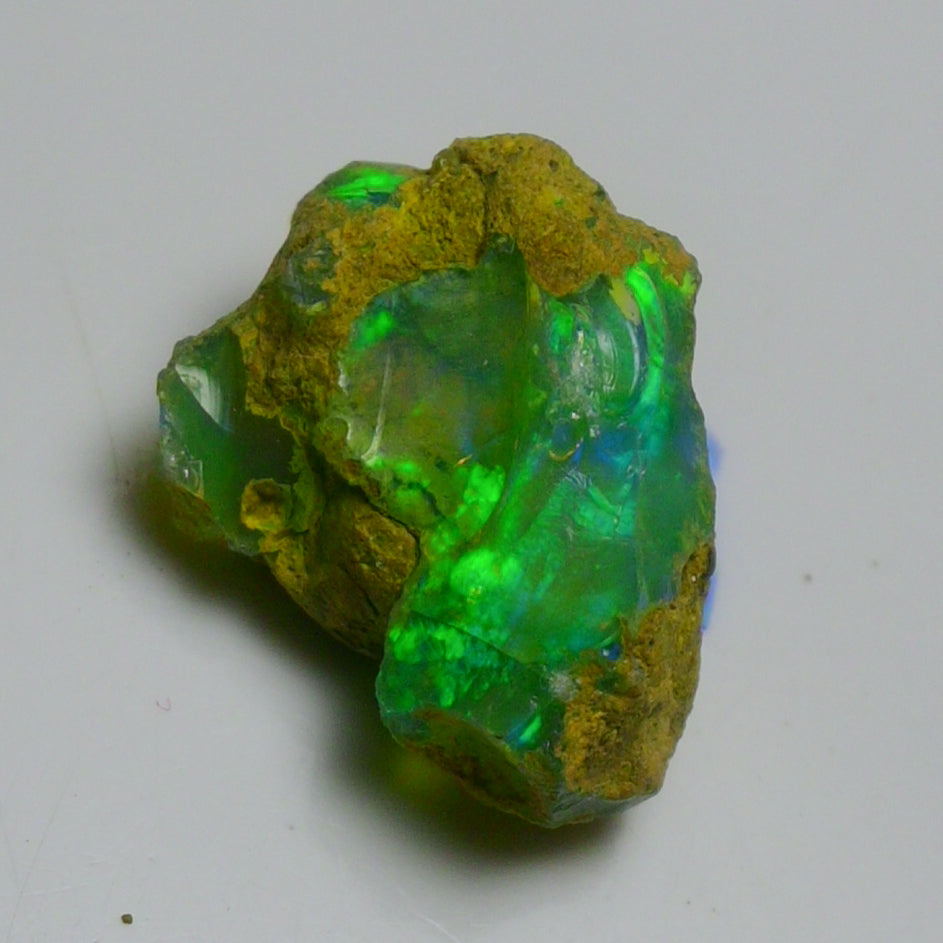 Rare Green Opal 7.80 Carats | Natural Green Ethiopian Opal Rough - Ready for Cutting & Jewelry!