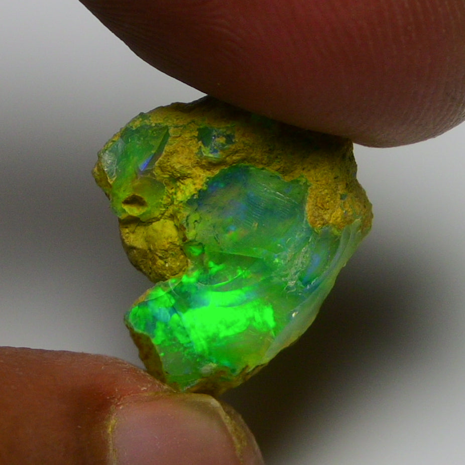 Rare Green Opal 7.80 Carats | Natural Green Ethiopian Opal Rough - Ready for Cutting & Jewelry!