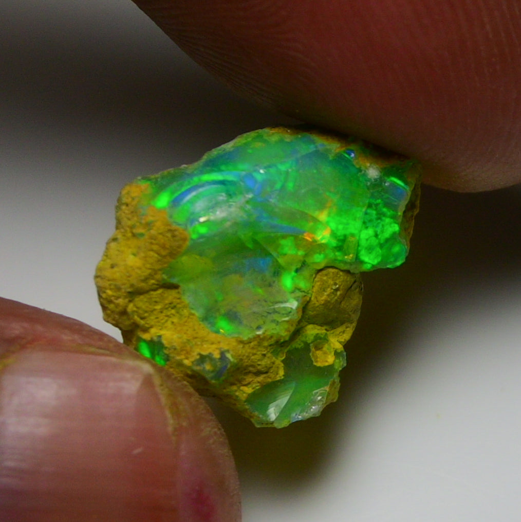 Rare Green Opal 7.80 Carats | Natural Green Ethiopian Opal Rough - Ready for Cutting & Jewelry!