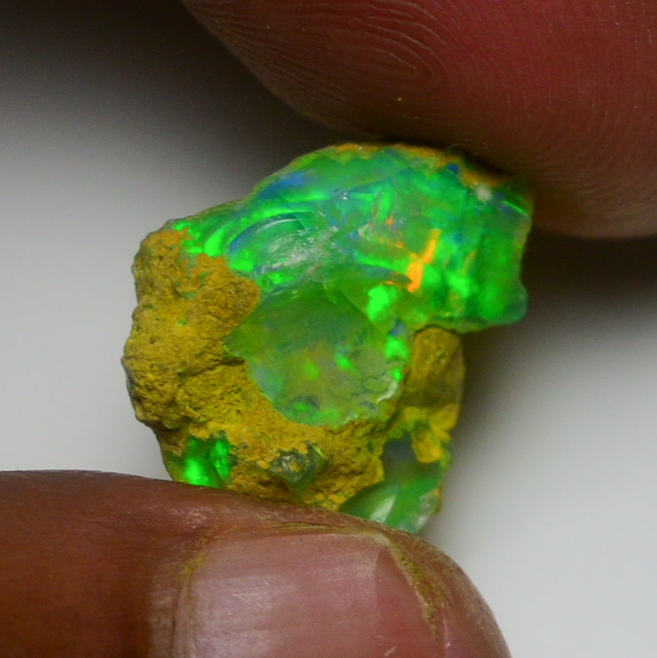 Rare Green Opal 7.80 Carats | Natural Green Ethiopian Opal Rough - Ready for Cutting & Jewelry!