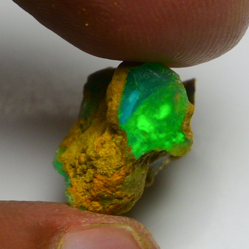 Rare Green Opal 8.00 Carats | Natural Green Ethiopian Opal Rough - Ready for Cutting & Jewelry!