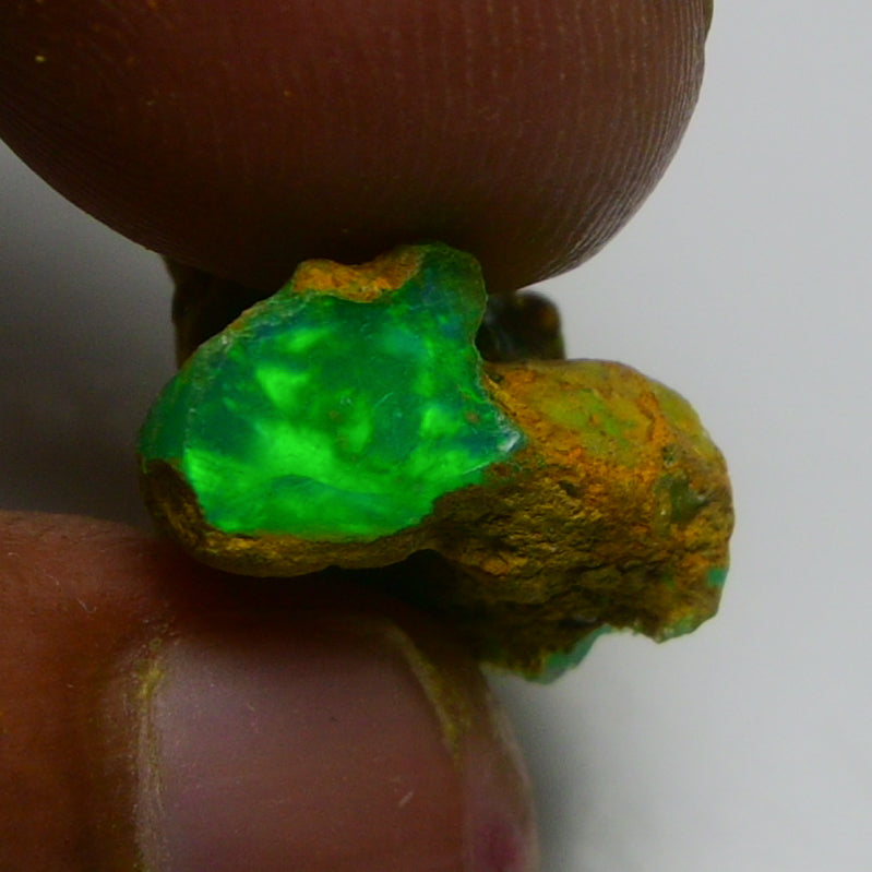 Rare Green Opal 8.00 Carats | Natural Green Ethiopian Opal Rough - Ready for Cutting & Jewelry!