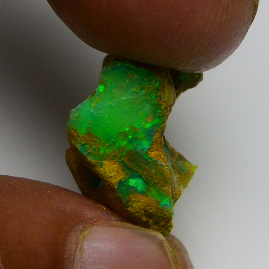 Rare Green Opal 8.00 Carats | Natural Green Ethiopian Opal Rough - Ready for Cutting & Jewelry!