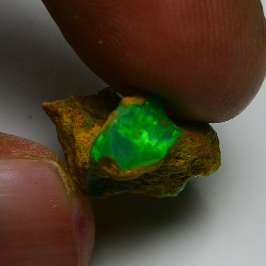 Rare Green Opal 8.00 Carats | Natural Green Ethiopian Opal Rough - Ready for Cutting & Jewelry!