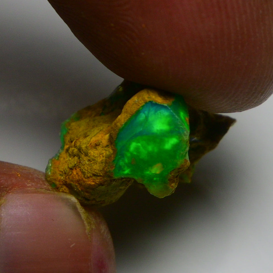 Rare Green Opal 8.00 Carats | Natural Green Ethiopian Opal Rough - Ready for Cutting & Jewelry!