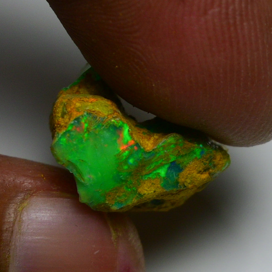 Rare Green Opal 8.00 Carats | Natural Green Ethiopian Opal Rough - Ready for Cutting & Jewelry!