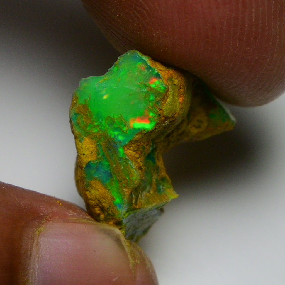 Rare Green Opal 8.00 Carats | Natural Green Ethiopian Opal Rough - Ready for Cutting & Jewelry!