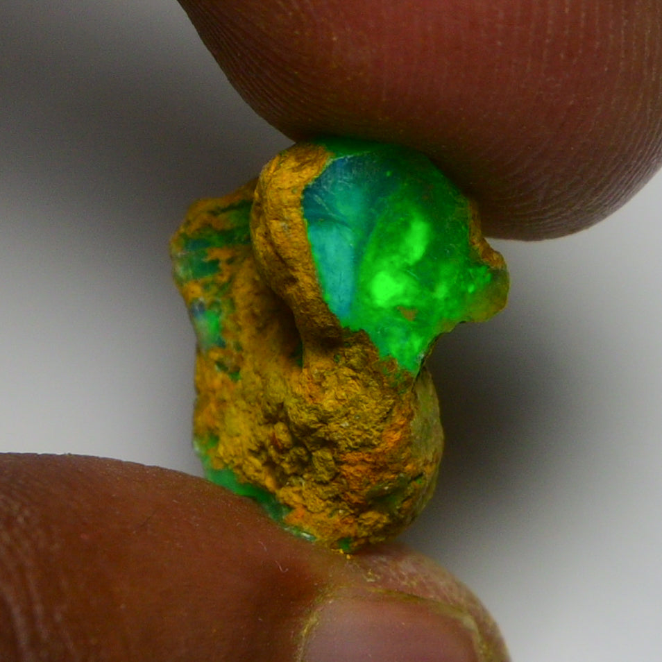 Rare Green Opal 8.00 Carats | Natural Green Ethiopian Opal Rough - Ready for Cutting & Jewelry!