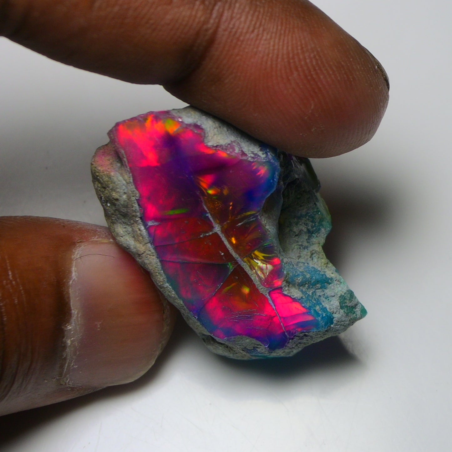 Very Rare Bi-Color Opal Rough 69.45 Cts Natural Ethiopian Opal Raw Jewelry Grade