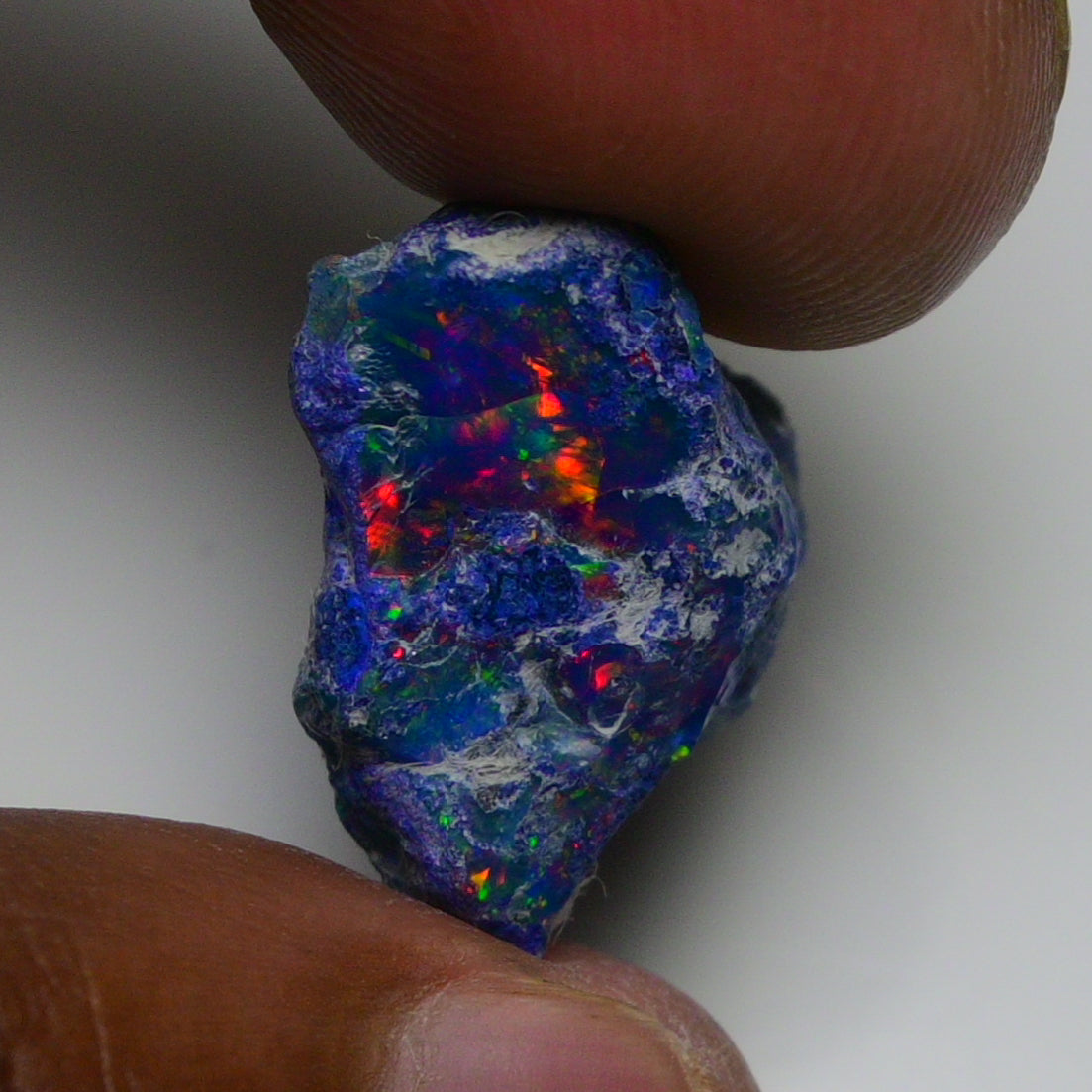 Rare Blue Opal 15.30 Carats | Natural Blue Ethiopian Opal Rough - Ready for Cutting & Jewelry!