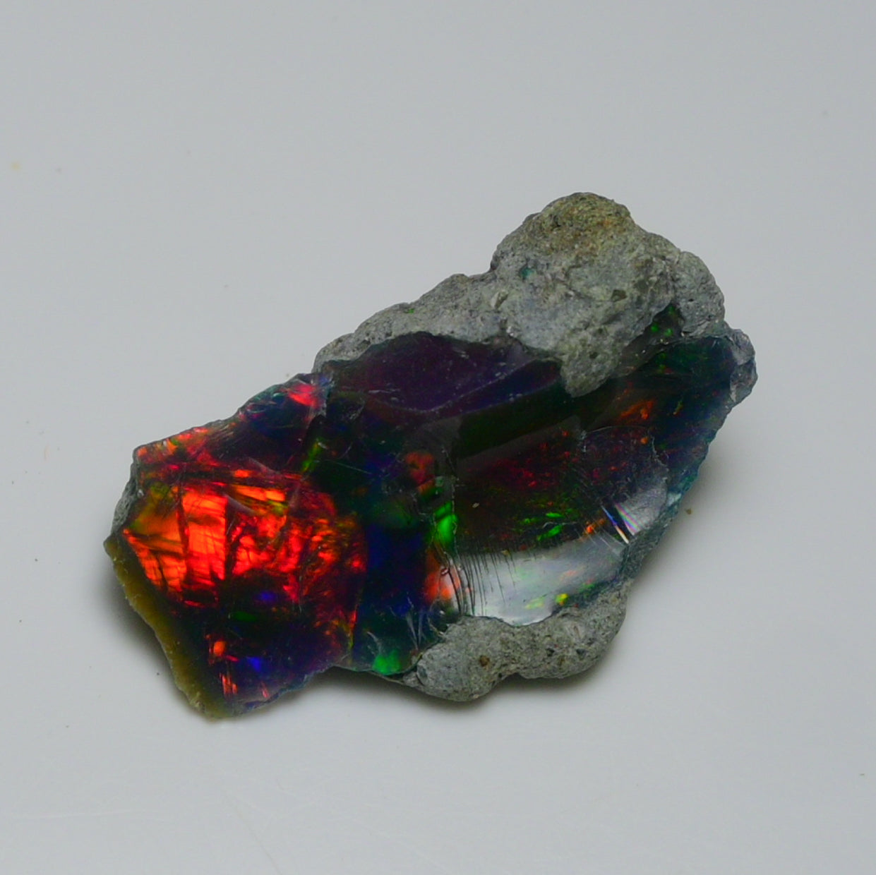 Black Opal 14.50 Carats | Natural Black Ethiopian Opal Rough - Ready for Cutting & Jewelry!