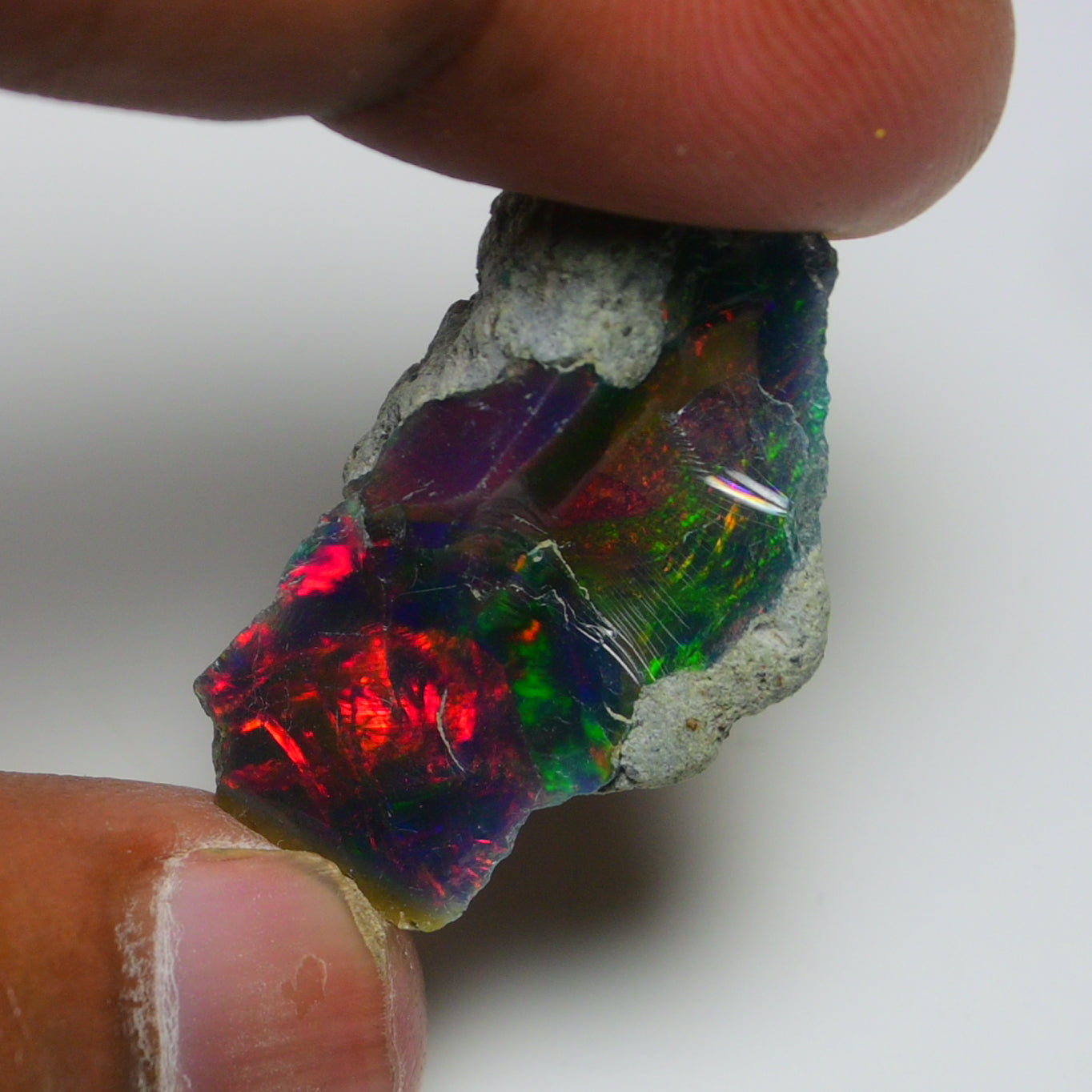 Black Opal 14.50 Carats | Natural Black Ethiopian Opal Rough - Ready for Cutting & Jewelry!