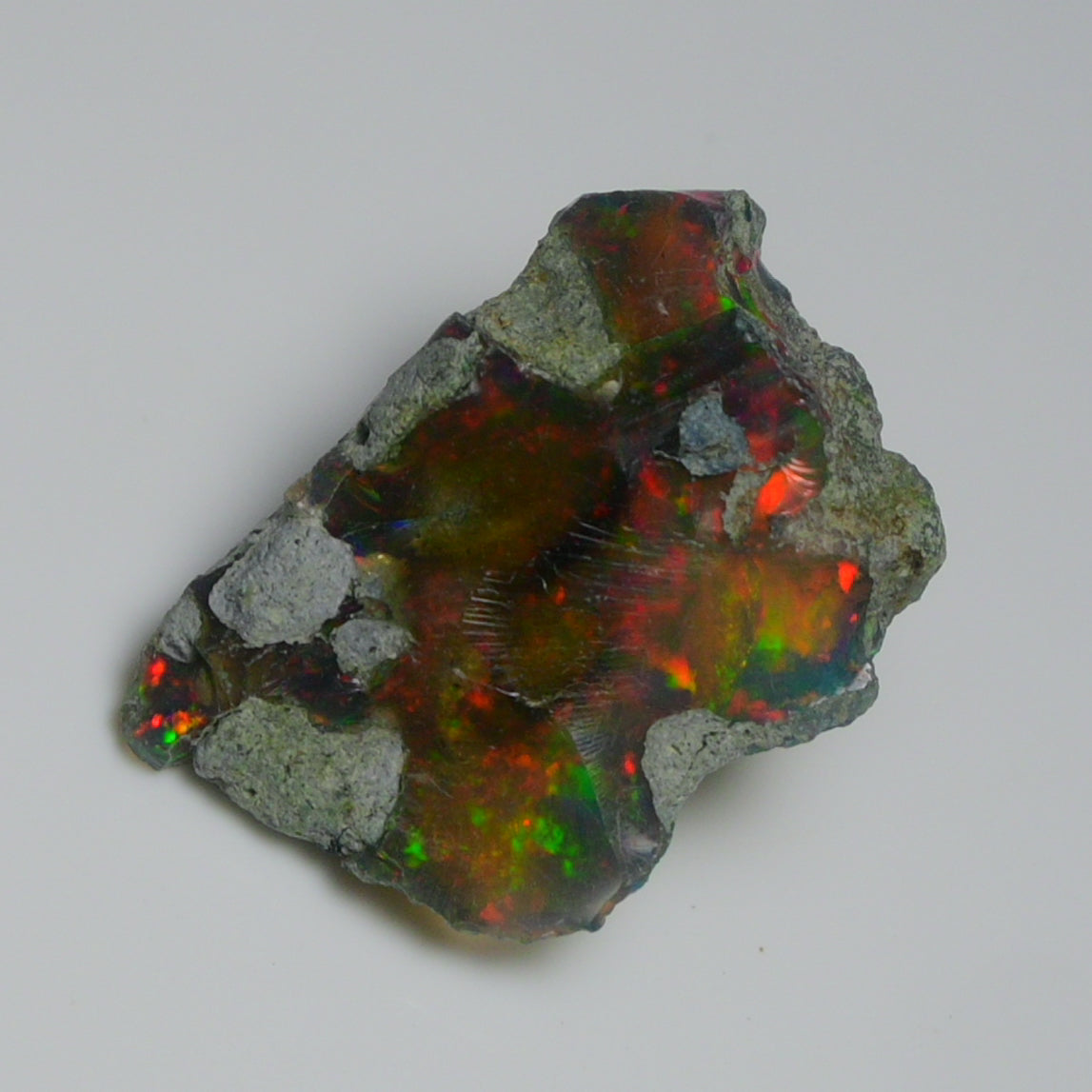 Black Opal 15.55 Carats | Natural Black Ethiopian Opal Rough - Ready for Cutting & Jewelry!