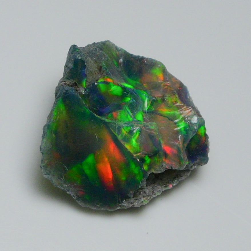 Black Opal 10.50 Carats | Natural Black Ethiopian Opal Rough - Ready for Cutting & Jewelry!