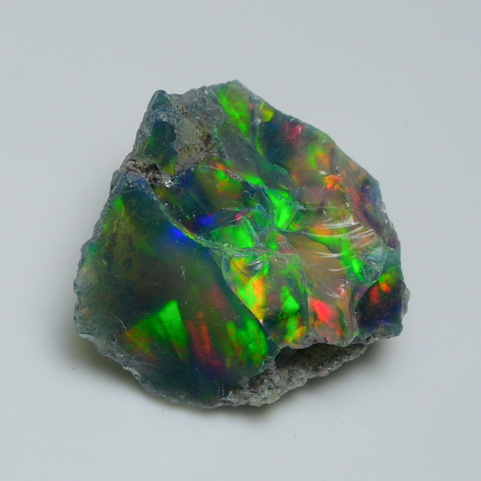 Black Opal 10.50 Carats | Natural Black Ethiopian Opal Rough - Ready for Cutting & Jewelry!