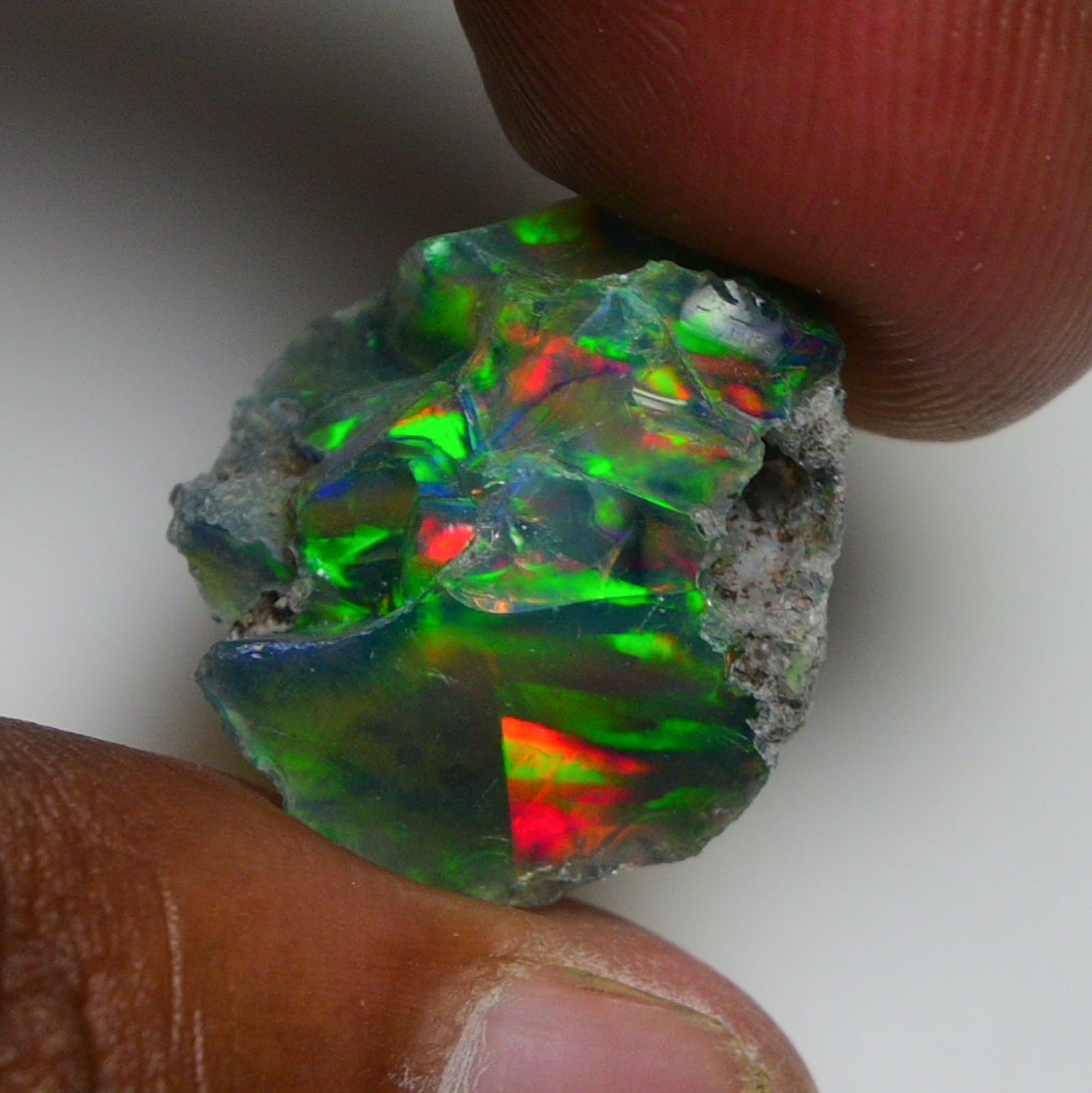 Black Opal 10.50 Carats | Natural Black Ethiopian Opal Rough - Ready for Cutting & Jewelry!