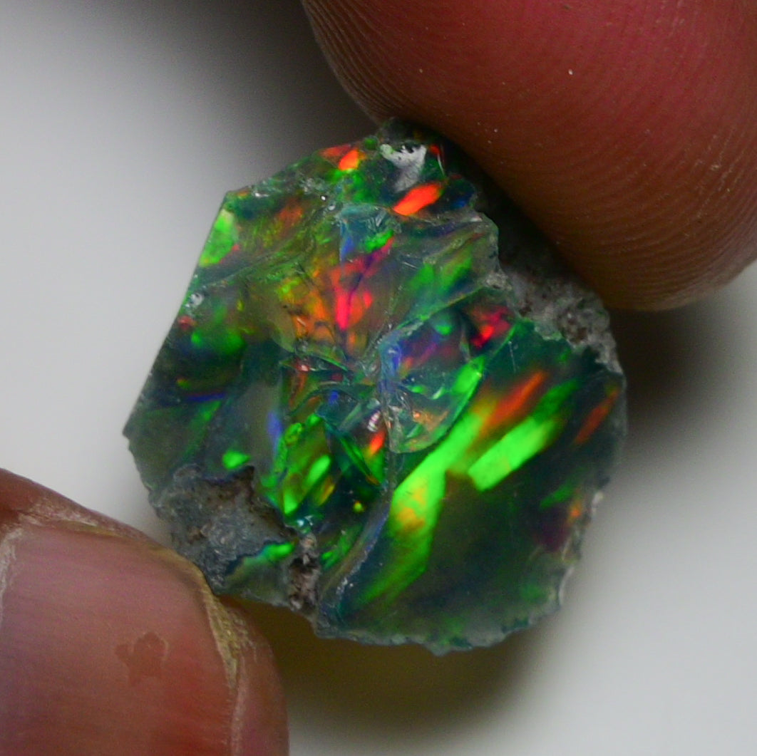 Black Opal 10.50 Carats | Natural Black Ethiopian Opal Rough - Ready for Cutting & Jewelry!