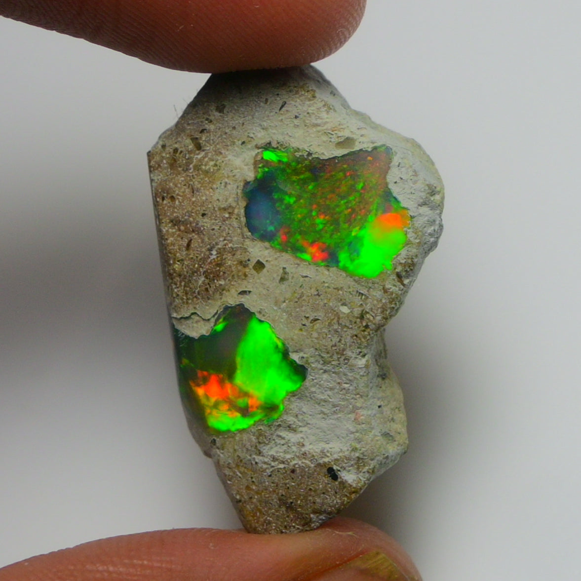Black Opal Weight: 20.85 Carats | Natural Black Ethiopian Opal Rough - Ready for Cutting & Jewelry