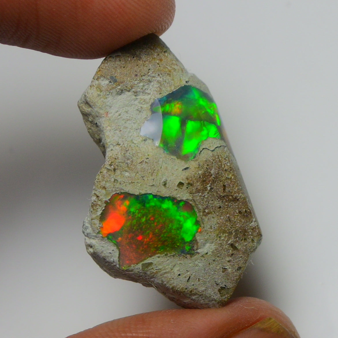 Black Opal Weight: 20.85 Carats | Natural Black Ethiopian Opal Rough - Ready for Cutting & Jewelry