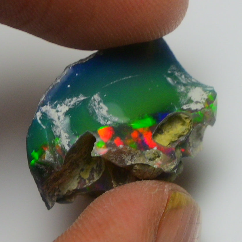 Black Opal Weight: 10.20 Carats | Natural Black Ethiopian Opal Rough - Ready for Cutting & Jewelry