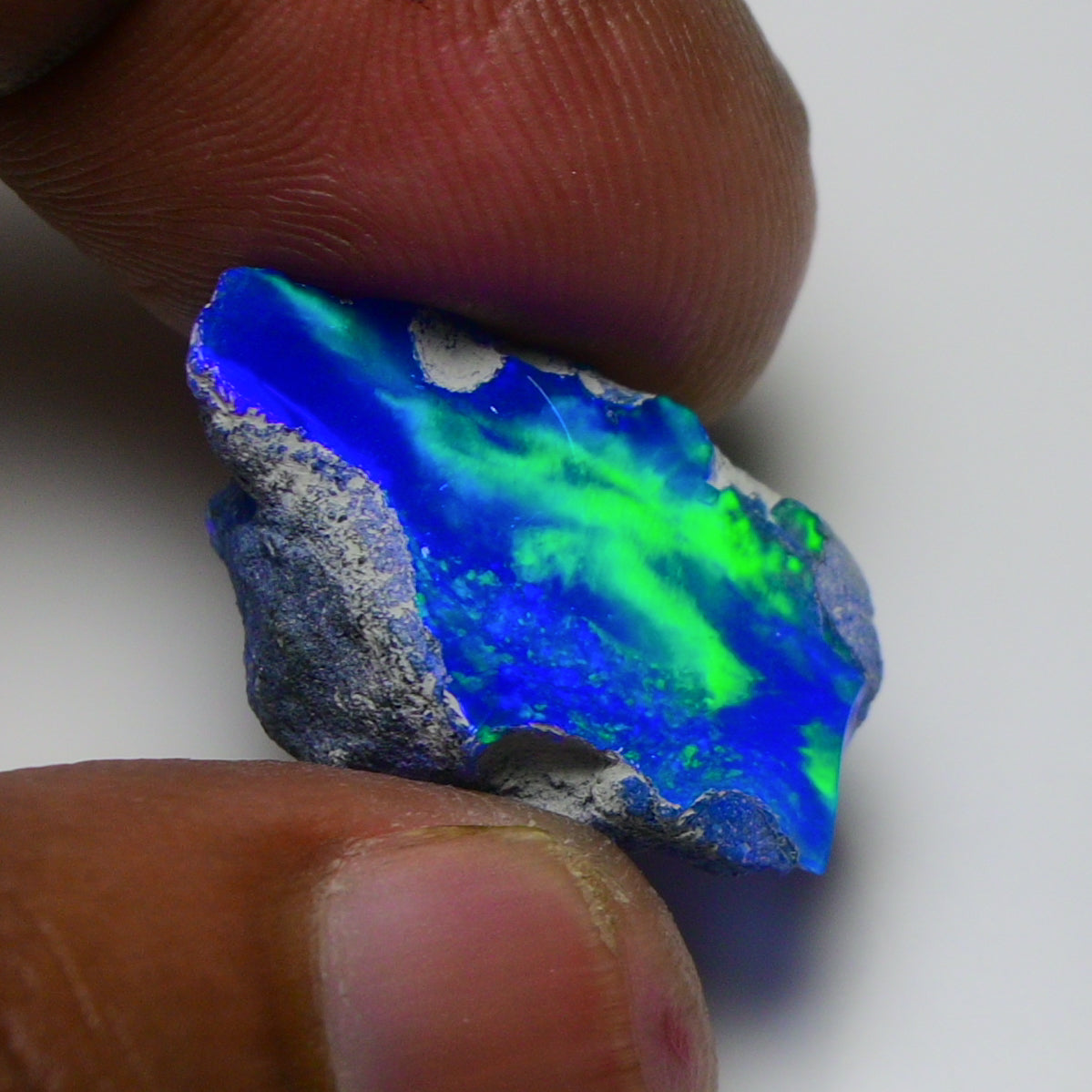 Rare Blue Opal 12.00 Carats | Natural Blue Ethiopian Opal Rough - Ready for Cutting & Jewelry!