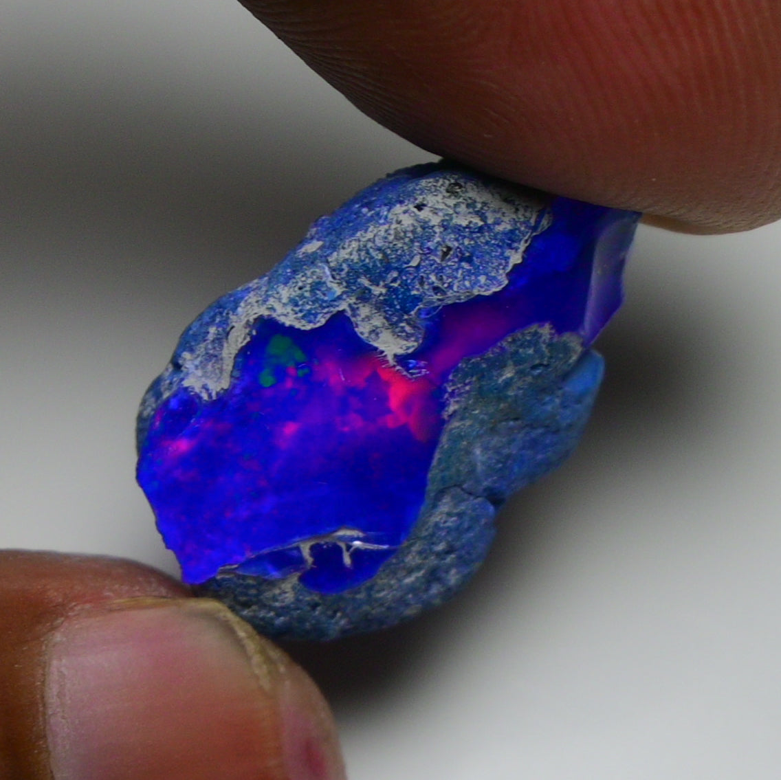 Rare Blue Opal 12.75 Carats | Natural Blue Ethiopian Opal Rough - Ready for Cutting & Jewelry!