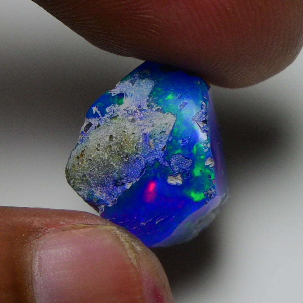 Rare Blue Opal 10.55 Carats | Natural Blue Ethiopian Opal Rough - Ready for Cutting & Jewelry!