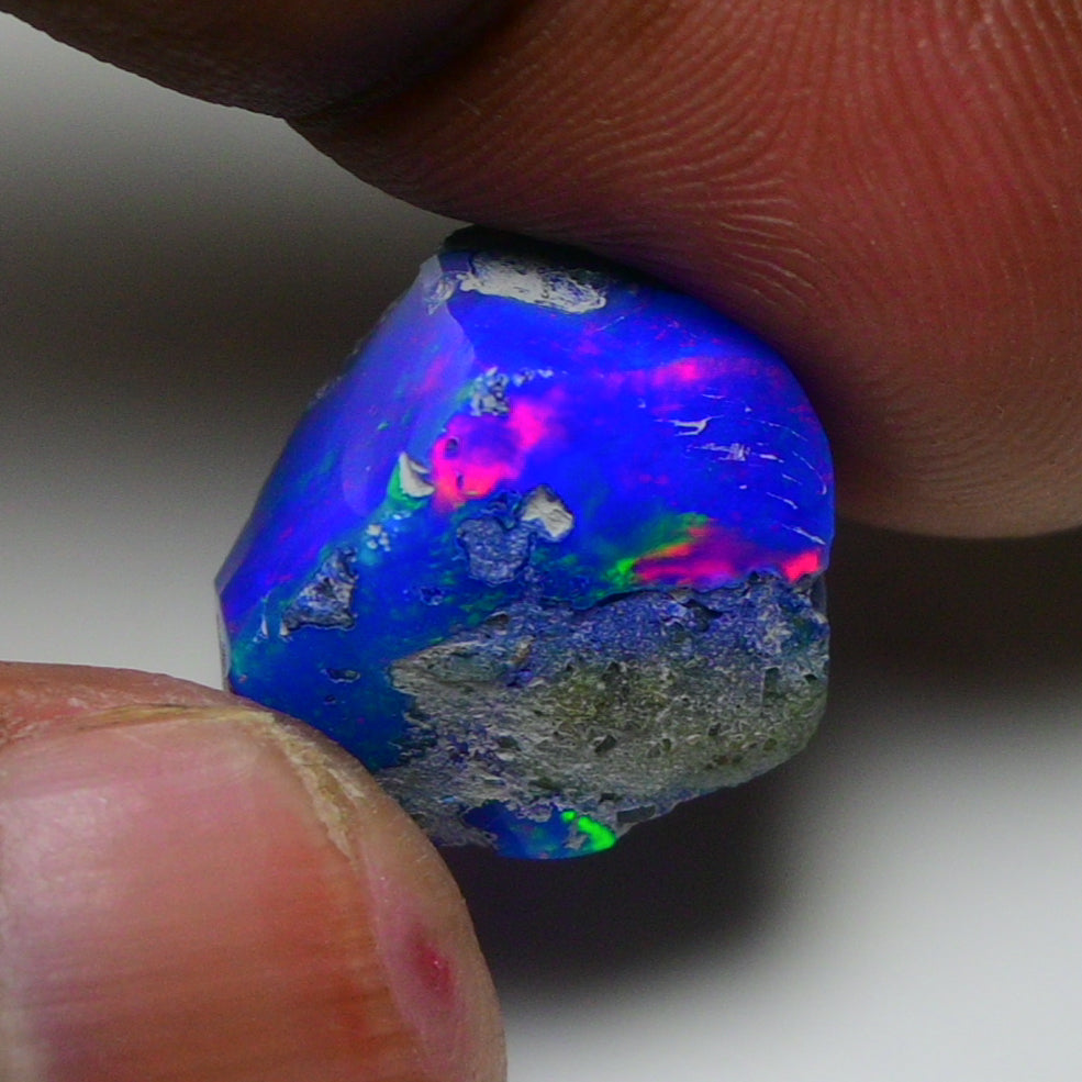 Rare Blue Opal 10.55 Carats | Natural Blue Ethiopian Opal Rough - Ready for Cutting & Jewelry!