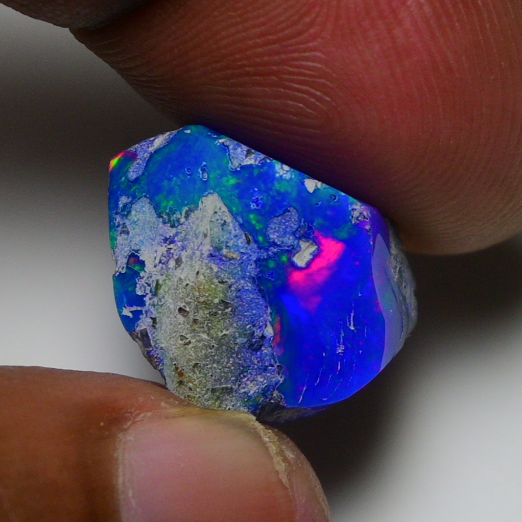 Rare Blue Opal 10.55 Carats | Natural Blue Ethiopian Opal Rough - Ready for Cutting & Jewelry!