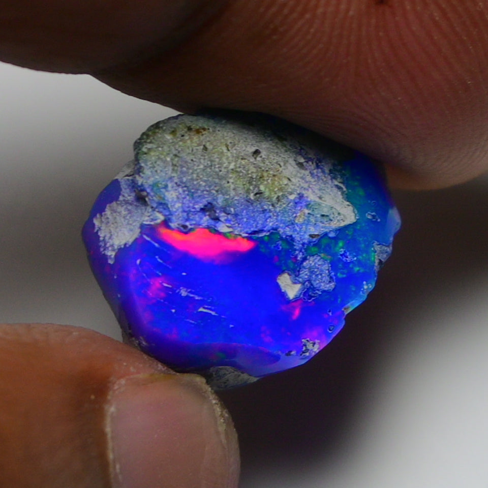 Rare Blue Opal 10.55 Carats | Natural Blue Ethiopian Opal Rough - Ready for Cutting & Jewelry!