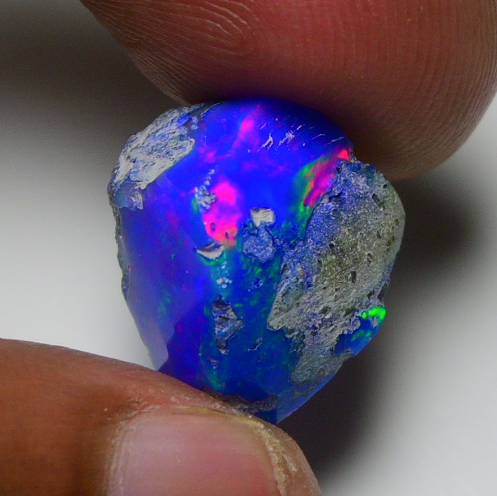 Rare Blue Opal 10.55 Carats | Natural Blue Ethiopian Opal Rough - Ready for Cutting & Jewelry!