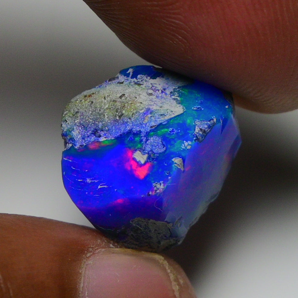 Rare Blue Opal 10.55 Carats | Natural Blue Ethiopian Opal Rough - Ready for Cutting & Jewelry!