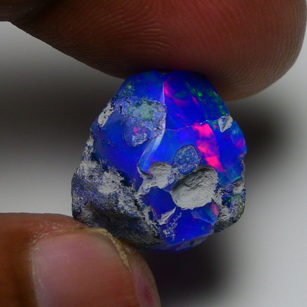 Rare Blue Opal 10.55 Carats | Natural Blue Ethiopian Opal Rough - Ready for Cutting & Jewelry!
