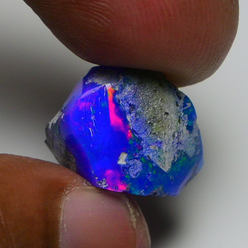 Rare Blue Opal 10.55 Carats | Natural Blue Ethiopian Opal Rough - Ready for Cutting & Jewelry!
