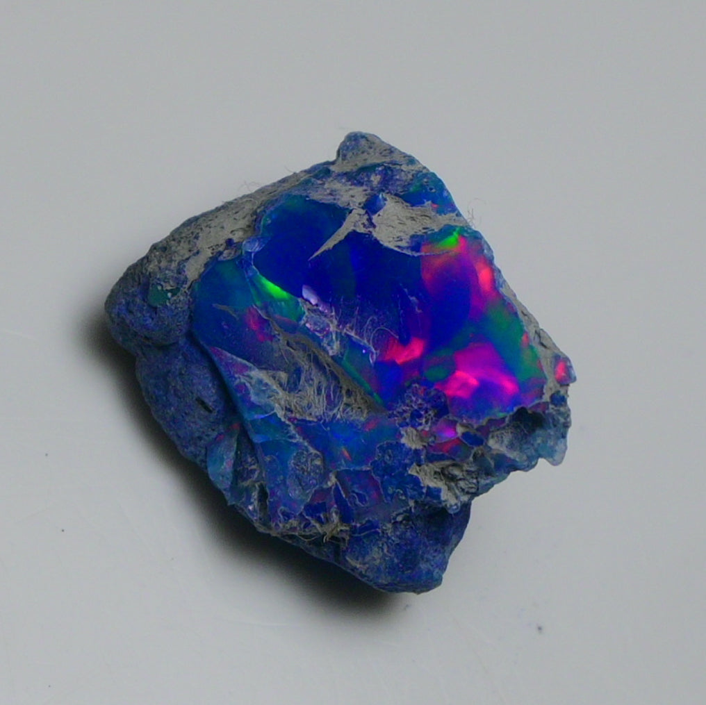 Rare Blue Opal 8.55 Carats | Natural Blue Ethiopian Opal Rough - Ready for Cutting & Jewelry!