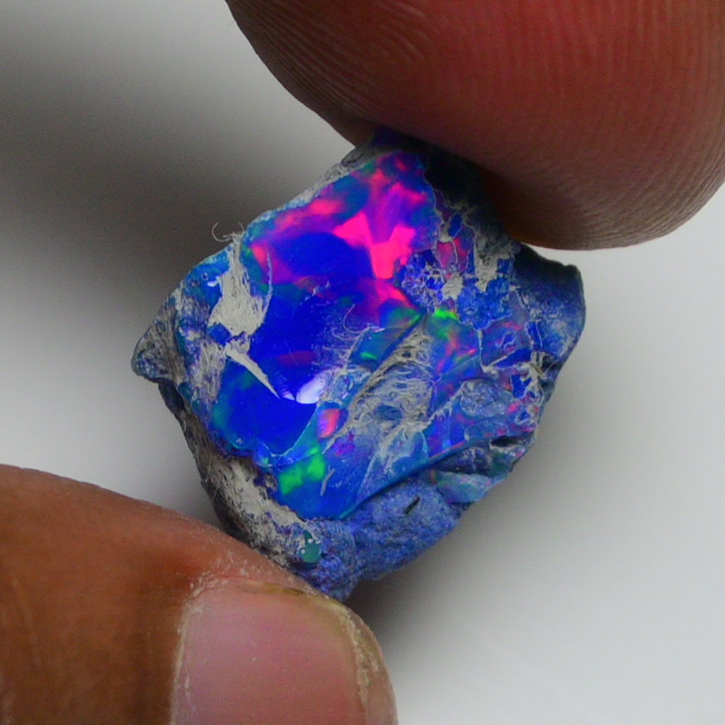 Rare Blue Opal 8.55 Carats | Natural Blue Ethiopian Opal Rough - Ready for Cutting & Jewelry!