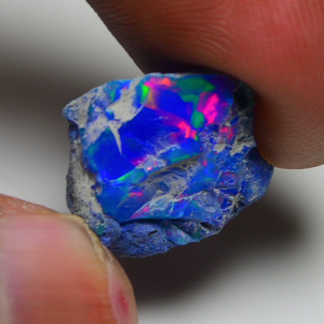 Rare Blue Opal 8.55 Carats | Natural Blue Ethiopian Opal Rough - Ready for Cutting & Jewelry!