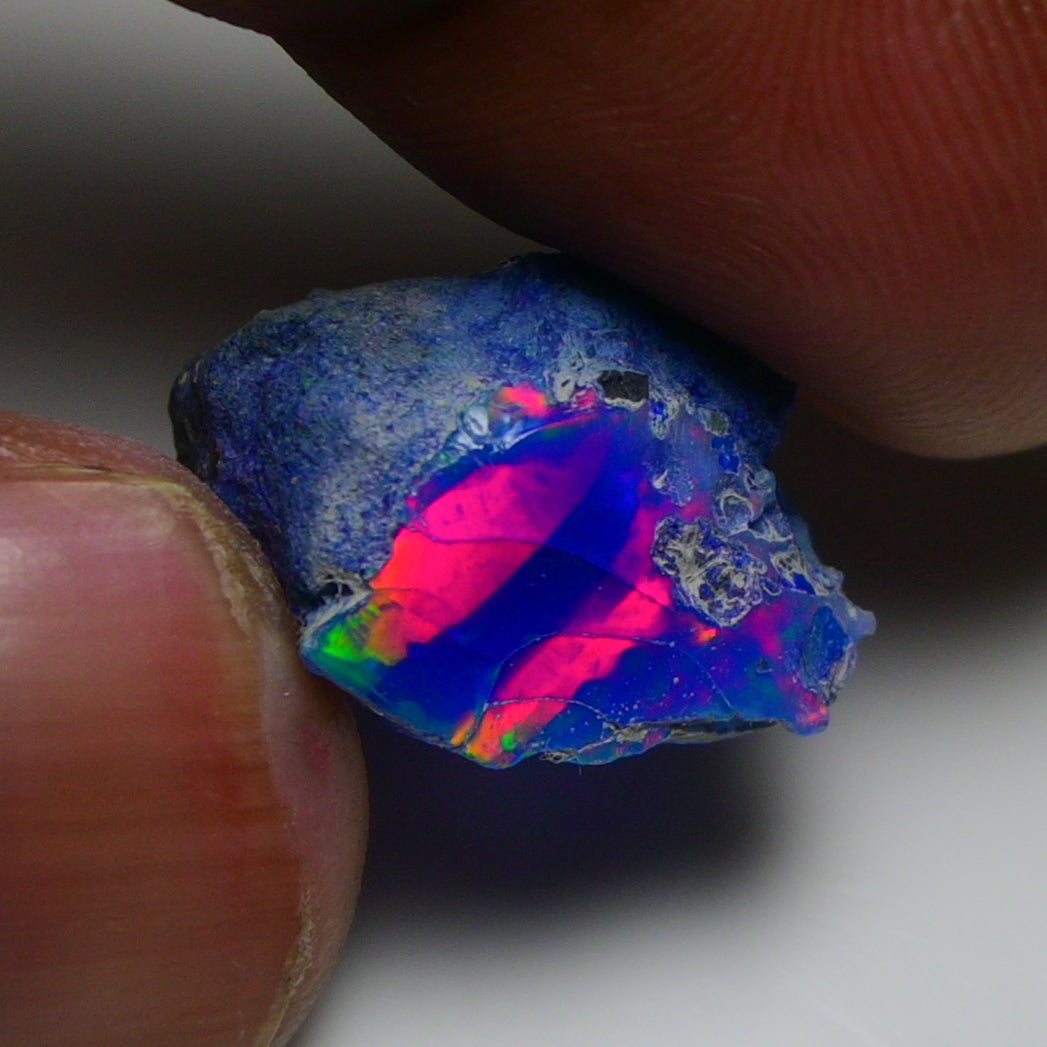 Rare Blue Opal 8.55 Carats | Natural Blue Ethiopian Opal Rough - Ready for Cutting & Jewelry!