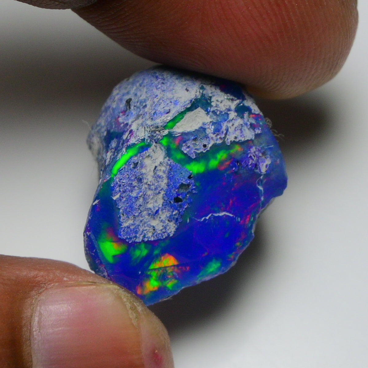 Rare Blue Opal 20.20 Carats | Natural Blue Ethiopian Opal Rough - Ready for Cutting & Jewelry!
