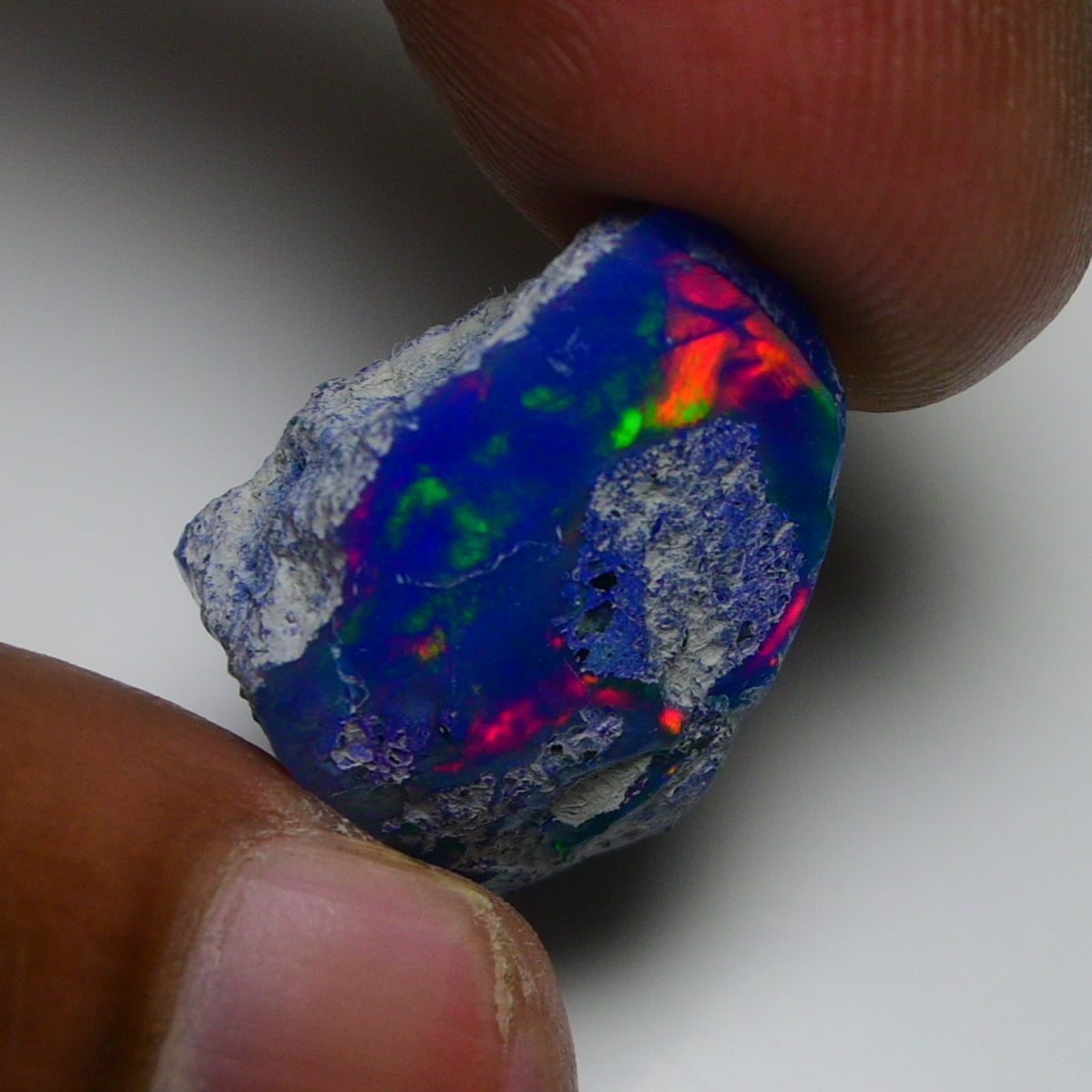 Rare Blue Opal 20.20 Carats | Natural Blue Ethiopian Opal Rough - Ready for Cutting & Jewelry!
