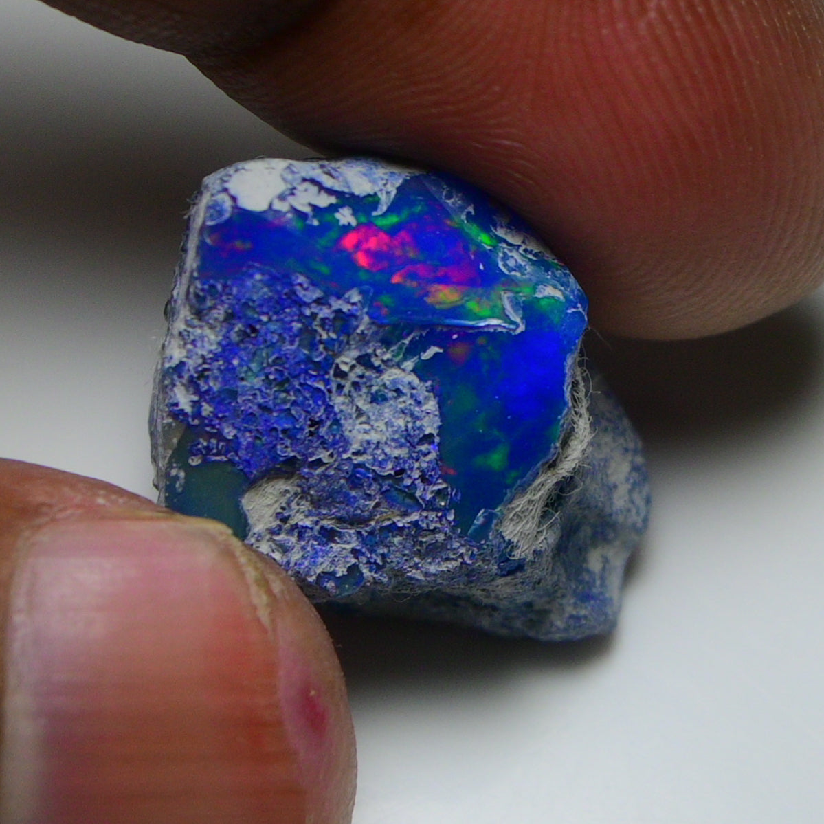 Rare Blue Opal 20.20 Carats | Natural Blue Ethiopian Opal Rough - Ready for Cutting & Jewelry!
