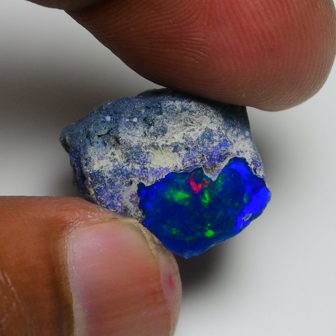 Rare Blue Opal 14.20 Carats | Natural Blue Ethiopian Opal Rough - Ready for Cutting & Jewelry!